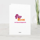 Eichhörnchen-Valentinstag-Karte Feiertagskarte (Rückseite)