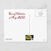 Eichhörnchen-Valentinstag-Karte Feiertagspostkarte (Rückseite)