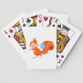 Eichhörnchen Verlasse Zuhause Playing Cards Spielkarten (Rückseite)