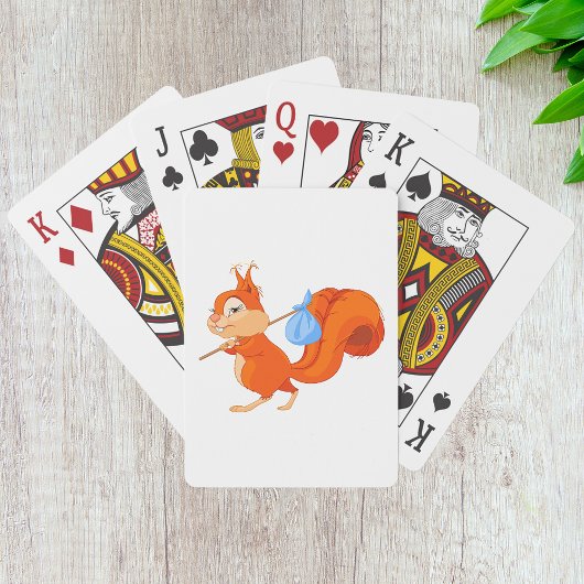 Eichhörnchen Verlasse Zuhause Playing Cards Spielkarten