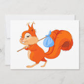 Eichhörnchen Verlassend Zuhause-Einladungen Einladung (Vorderseite)