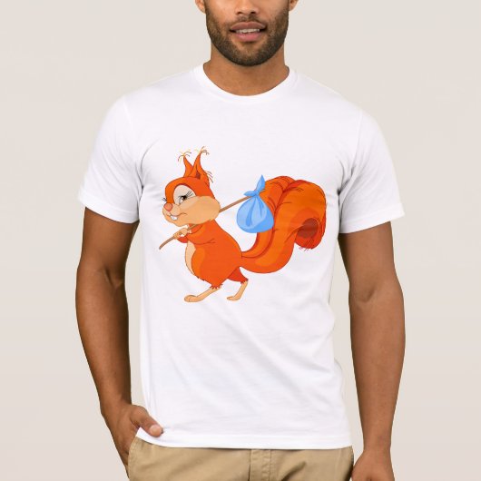 Eichhörnchen Verlassend Zuhause Mens T - Shirt (Vorderseite)