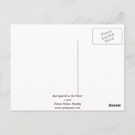 Eichhörnchen - Vertrauen Postkarte (Rückseite)