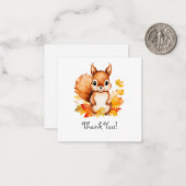 Eichhörnchen Vielen Dank Notenkarten Mitteilungskarte (Vorderseite/Rückseite Beispiel)