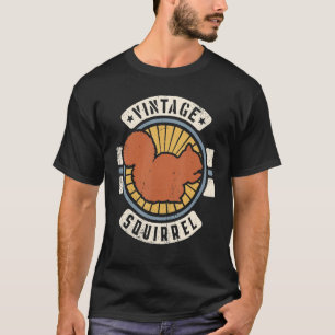 Eichhörnchen Vintag Classic Retro 60er 70er Tier T-Shirt