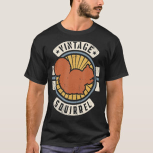 Eichhörnchen Vintag Classic Retro 60er 70er Tier T-Shirt