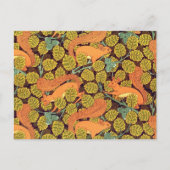 Eichhörnchen Vintage Wallpaper Postkarte (Vorderseite)