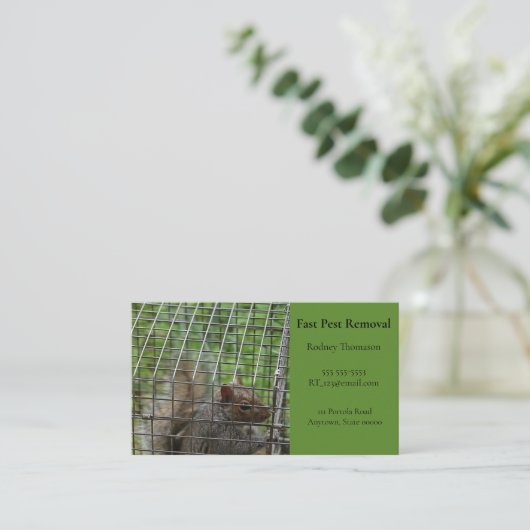 Eichhörnchen Visitenkarte (Stehend Vorderseite)