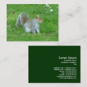 Eichhörnchen Visitenkarte (Vorne/Hinten)