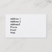 Eichhörnchen-Visitenkarte-Schablone Visitenkarte (Rückseite)