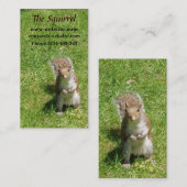 Eichhörnchen-Visitenkarte Visitenkarte (Vorne/Hinten)