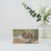 Eichhörnchen-Visitenkarten Visitenkarte (Stehend Vorderseite)