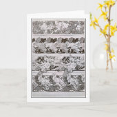 Eichhörnchen & Vögel des Jugendstils, Mucha Karte (Gelbe Blume)