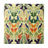 Eichhörnchen Vögel & Schmetterlinge Muster Fliese (Vorderseite)