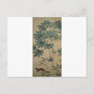 Eichhörnchen von Hishida Shunso Postkarte