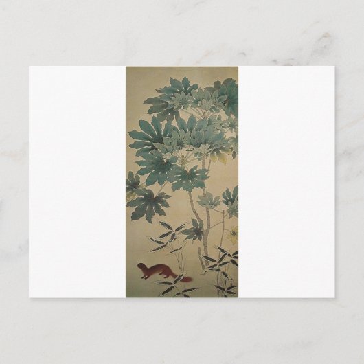 Eichhörnchen von Hishida Shunso Postkarte (Vorderseite)