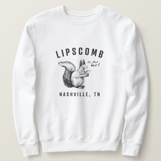 Eichhörnchen von Lipscomb Sweatshirt (Design vorne)