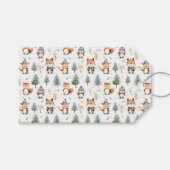 Eichhörnchen von niedlichen Waldtieren im Winter Geschenkanhänger (Vorderseite (Horizontal))