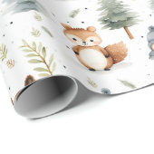 Eichhörnchen von niedlichen Waldtieren im Winter Geschenkpapier (Rolleneckpunkt)