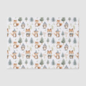 Eichhörnchen von niedlichen Waldtieren im Winter Seidenpapier (Vorderseite)