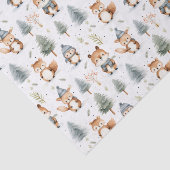 Eichhörnchen von niedlichen Waldtieren im Winter Seidenpapier (Ausschnitt)