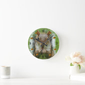 Eichhörnchen-Wanduhr Runde Wanduhr (Zuhause)