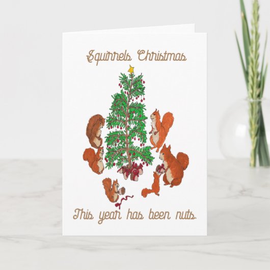 Eichhörnchen Weihnachten (Vorderseite)