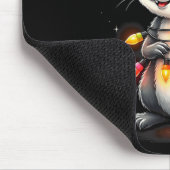 Eichhörnchen Weihnachten 2024 mit Licht & Lampe; U Mousepad (Ecke)