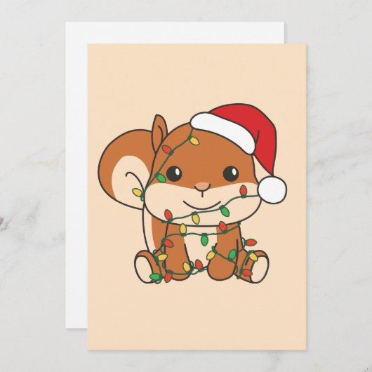 Eichhörnchen Weihnachten Wintertiere Feiertage Eic (Vorne/Hinten)