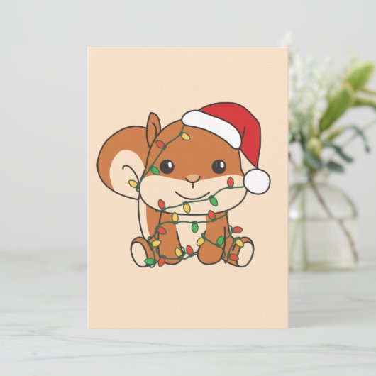 Eichhörnchen Weihnachten Wintertiere Feiertage Eic (Stehend Vorderseite)
