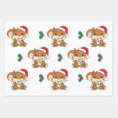 Eichhörnchen Weihnachten Wintertiere Feiertage Eic Geschenkpapier Set (Vorderseite 2)
