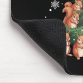 Eichhörnchen Weihnachtsbaum-Weihnachtsbaum-Panzer Mousepad (Ecke)