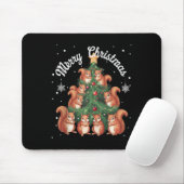 Eichhörnchen Weihnachtsbaum-Weihnachtsbaum-Panzer Mousepad (Mit Mouse)