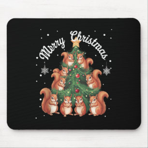 Eichhörnchen Weihnachtsbaum-Weihnachtsbaum-Panzer Mousepad