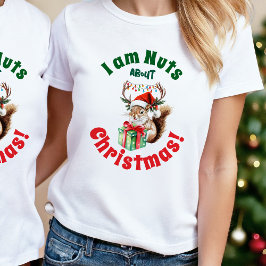 Eichhörnchen Weihnachtsbeleuchtung T - Shirt für F