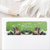 Eichhörnchen Weihnachtsfeiertage Rücksendeadresse (Insitu)