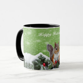 Eichhörnchen Weihnachtsfeiertage Tasse