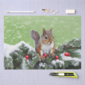 Eichhörnchen Weihnachtsfeiertagen Gewebepapier Seidenpapier (Handwerk)