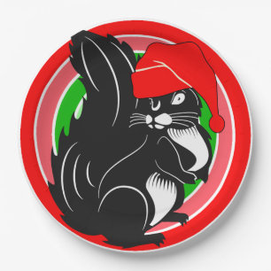 Eichhörnchen-Weihnachtsgeschenke Pappteller