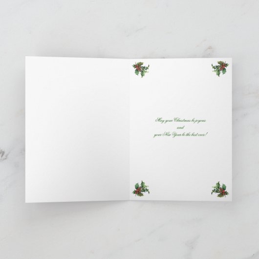 Eichhörnchen Weihnachtskarte Feiertagskarte (Innenseite)