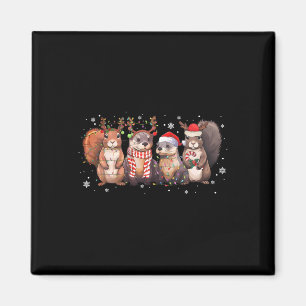 Eichhörnchen Weihnachtslichter Lustige Weihnachten Magnet