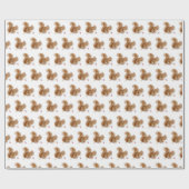 Eichhörnchen Weihnachtslichtpapier Geschenkpapier (Flach)