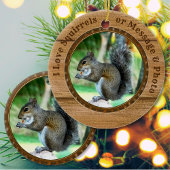 Eichhörnchen Weihnachtsschmuck mit Ihrem Text, Fot