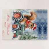 Eichhörnchen Weihnachtstracker Puzzle (Horizontal)