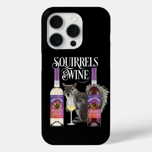 Eichhörnchen & Wein - Funny Squirrel Lover und Wei Case-Mate iPhone Hülle (Rückseite)