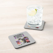 Eichhörnchen & Wein - Funny Squirrel Lover und Wei Getränkeuntersetzer (Rechte Seite)