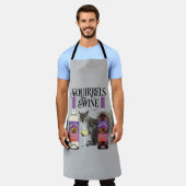 Eichhörnchen & Wein - Funny Squirrel Lover und Wei Schürze (Getragen)