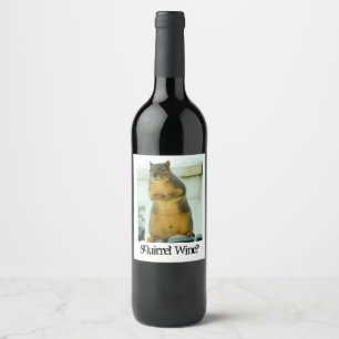 Eichhörnchen-Wein Weinetikett