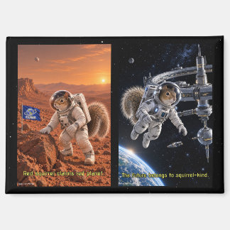 Eichhörnchen Weltraum Zukunft Magnet