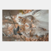 Eichhörnchen werden im Walddekoupage verheiratet Geschenkpapier Set (Vorderseite 3)